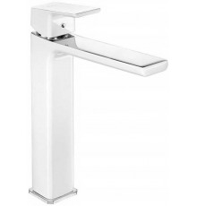 104888002EX TIERA смеситель для раковины 237 белый /хром 104888002EX