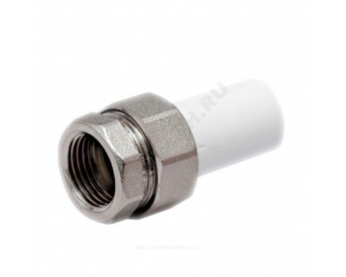 Муфта тр PP-R бел комб разъем Дн25х1/2" Ру25 ВР VALFEX 10157115