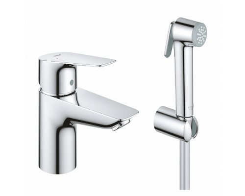 23757001 BauEdge Смеситель для раковины с гигиеническим душем, хром 23757001