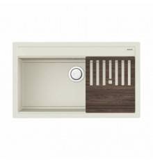 Мойка, OMOIKIRI, Kitagawa, шгв 860-510-220, отверстия для смесителя-5 промаркированных, цвет-белый