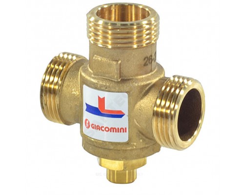 Клапан смесит д/твердотоп котл Ду32 р/р лат Ру10 Kvs9 60С Giacomini R157AY063