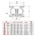 Клапан обр чуг пруж Ду150 Ру16 фл д/чуг Tecofi CA3241-0150