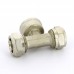 Тройник обжим-В никелированный TIEMME 20х3/4"х20