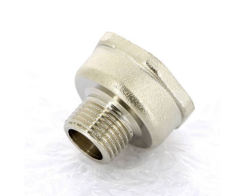 Переходник НВ никелированный UNI-FITT 1/2"x1" Переходник НВ никелированный UNI-FITT 1/2"x1"