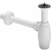 103927 Сифон для раковины (пластик), с пробкой, 1 1/4 x 32, белый 103927