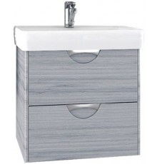 1A2117K1SIW60 Набор: 1A211701SIW60 Тумба-умывальник Сильва 50 Дуб Фьорд/ 1WH302184 Раковина Нео 50 1A2117K1SIW60