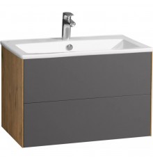 1A2581K1AJA00 Набор: 1A258101AJA00 Тумба-умывальник Сохо 75 Дуб Веллингтон/ 1WH501619 РаковинаЭлина 75 1A2581K1AJA00