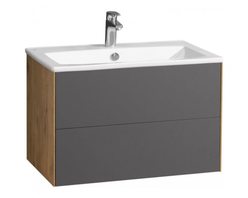 1A2581K1AJA00 Набор: 1A258101AJA00 Тумба-умывальник Сохо 75 Дуб Веллингтон/ 1WH501619 РаковинаЭлина 75 1A2581K1AJA00