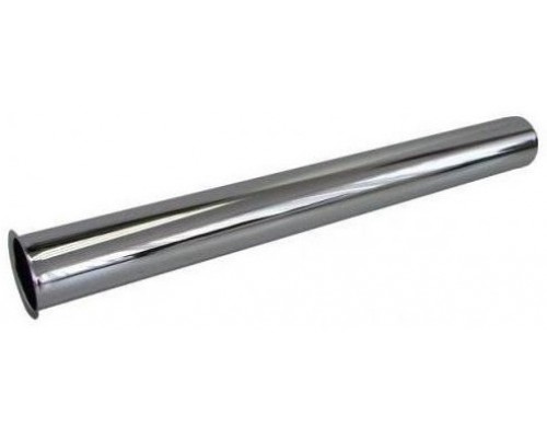 128326 отбортованная трубка прямая, 32 х 500, латунь хромированная 128326