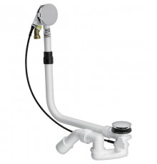 727741 Multiplex Trio Visign MT5 Слив-перелив с наливом, плоская конструкция (для установки требуется 33 мм), хром, модель 6161.60 727741