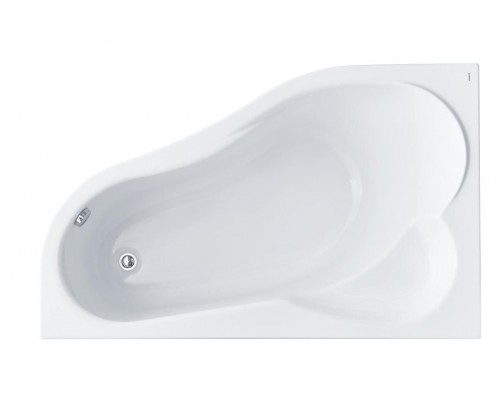 1.WH11.2.036 ИБИЦА XL 160х100 ванна асимметричная акриловая левосторонняя белая 1.WH11.2.036