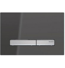 115.788.SD.2 Смывная клавиша Geberit Sigma50 для двойного смыва к 111.300/350/361/362/380/390/796 зеркальное дымчатое стекло/металлический хромирован 115.788.SD.2