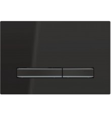 115.671.DW.2 Смывная клавиша Geberit Sigma50, для двойного смыва, цвет металлический хромированный черный: хромированный черный, черный 115.671.DW.2