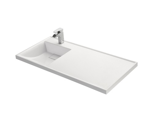 1A72833KLH01L Раковина Лондри 105 белая левая 1A72833KLH01L