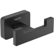 AQ4302MB ЛИБРА крючок двойной, матовый черный AQ4302MB
