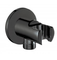 102199523C1EX шланговое подсоединение с держателем для душа,матовый черный 102199523C1EX