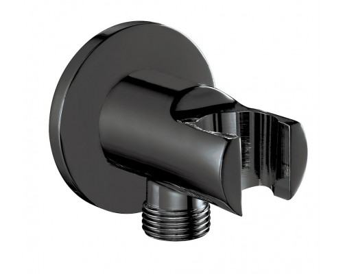 102199523C1EX шланговое подсоединение с держателем для душа,матовый черный 102199523C1EX