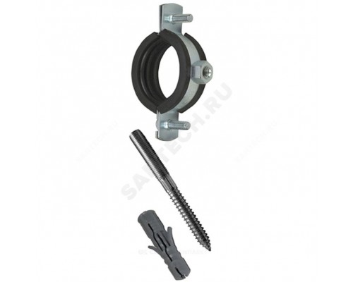 Хомут ст оц рез/пр М8 (74-80)мм (2 1/2") в/к