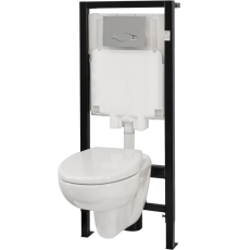 E21733RU-00 OUT OF COL BRIVE Комплект инсталляции 3/6 л с подвесным унитазом, сиденьем, клавишей смыва и креплениями E21733RU-00