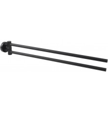 AQ4013MB ВЕГА полотенцедержатель двойной, матовый черный AQ4013MB