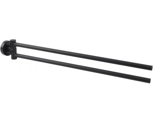 AQ4013MB ВЕГА полотенцедержатель двойной, матовый черный AQ4013MB