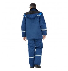Куртка брюки Лидер  синие,голубые вставки (101034)