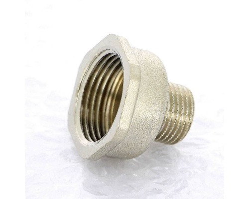 Переходник НВ никелированный UNI-FITT 1/2"x1" Переходник НВ никелированный UNI-FITT 1/2"x1"