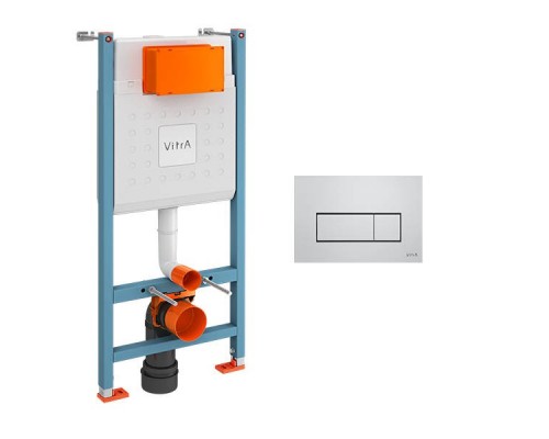 800-1875 Комплект: инсталляция Core 738-5800-01 и панель смыва Root S 740-2380 цвет глянц хром, 3/6 л, глубина установки 8 см. Все крепежи в комплекте 800-1875