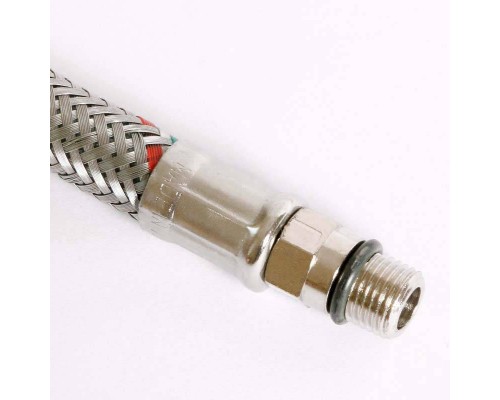 Гибкая подводка для смесителя UNI-FITT М10х1 - 1/2" 100 см оплетка из нержавеющей стали Гибкая подводка для смесителя UNI-FITT М10х1 - 1/2" 100 см оплетка из нержавеющей стали