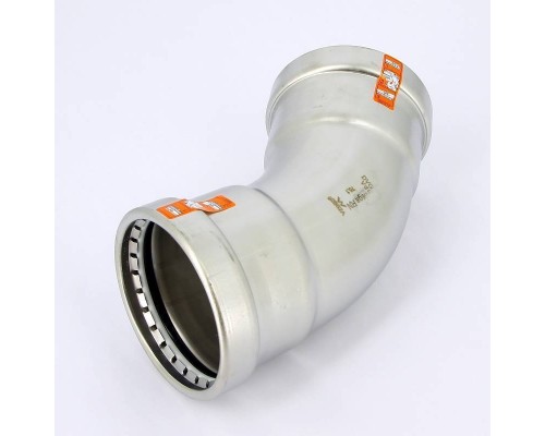 Угол пресс 45 град. нержавеющая сталь Sanpress Inox XL VIEGA 45