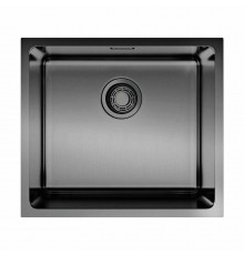 Мойка, OMOIKIRI, Tadzava, шгв 490-440-200, отверстия для смесителя-отсутствуют, цвет-вороненая сталь