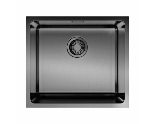 Мойка, OMOIKIRI, Tadzava, шгв 490-440-200, отверстия для смесителя-отсутствуют, цвет-вороненая сталь