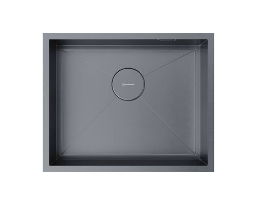 Omoikiri Kasen 54-16-INT-GM Кухонная мойка нерж. сталь 54x44 см, цвет: вороненая сталь 4997061