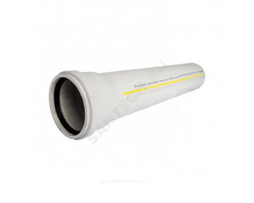 Труба PP-MD сер б/ш Дн58х4,0 L=3,0м в/к Skolan dB Ostendorf 332070