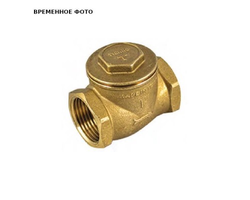 Клапан обратный 1/2" лепестковый горизонтальный с металлическим затвором и ревизией