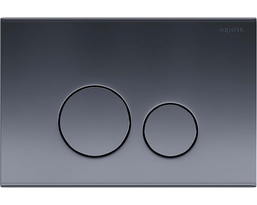 KDI-0000039 (023C) Панель смыва нержавеющая сталь, цвет оружейная сталь (клавиши круглые) KDI-0000039