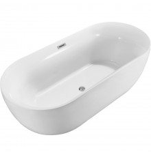 AQ-44778 АФИНА Ванна акриловая, отдельностоящая, 1700780600. В комплекте со сливом и ножками. Цвет белый глянцевый. AQ-44778