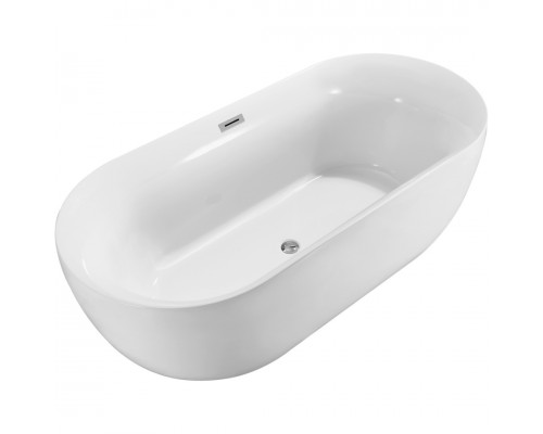 AQ-44778 АФИНА Ванна акриловая, отдельностоящая, 1700780600. В комплекте со сливом и ножками. Цвет белый глянцевый. AQ-44778