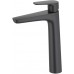 AQ1104MB БЕТТА смеситель для раковины высокий 230, без донного клапана, матовый черный AQ1104MB