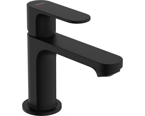 Смеситель для раковины, Hansgrohe, Rebris S, CoolStart, цвет-черный матовый