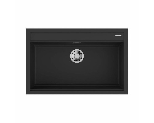 Мойка, OMOIKIRI, Kitagawa, шгв 790-510-200, отверстия для смесителя-4 промаркированных, чаши-1, цвет-Графит