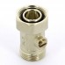 Узел радиаторный со встроенным краном НВ UNI-FITT 3/4"ЕК х 3/4"ЕК прямой