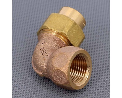 Угол с разъемным соединением пайка-В с коническим уплотнением VIEGA 18х1/2"