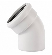 Отвод, Ostendorf, Skolan Safe, SKB, 45°, 75, PP-MD, цвет-RAL 7035 светло-серый