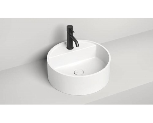 Раковина, Salini, Armonia Top 02, шгв 450-450-160, отверстия для смесителя-1, цвет-белый матовый
