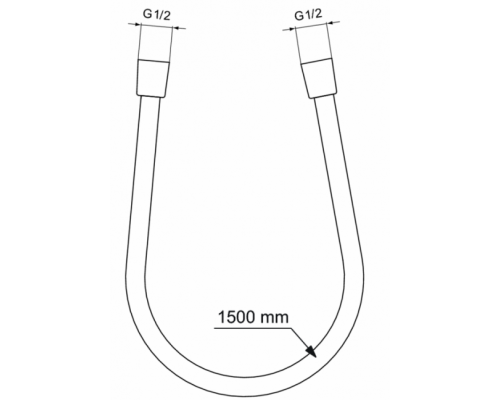 BE150AA IDEALFLEX шланг для душа 1500 мм BE150AA