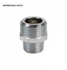 Ниппель укороченный НН 1" x 3/4" бронза хромированная
