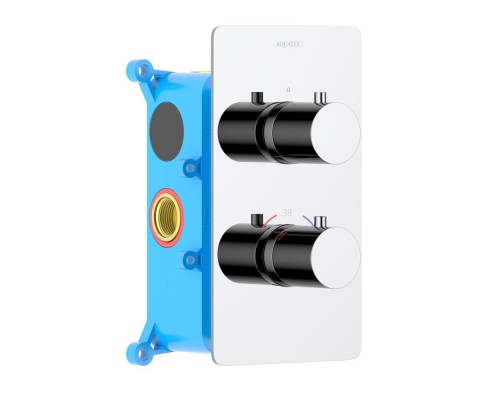 AQ1391CR ЕВРОПА термостатический смеситель для душа 1 режим (внешняя и скрытая часть) AQ1391CR