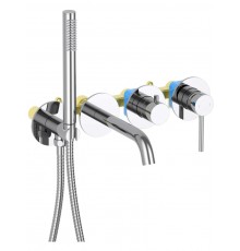 AQ1344CR ЕВРОПА смеситель для ванны встроенный (внешняя и скрытая часть) AQ1344CR