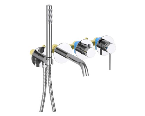 AQ1344CR ЕВРОПА смеситель для ванны встроенный (внешняя и скрытая часть) AQ1344CR